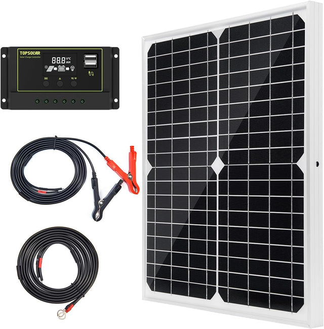 Topsolar solar panel kit 20W TekShack