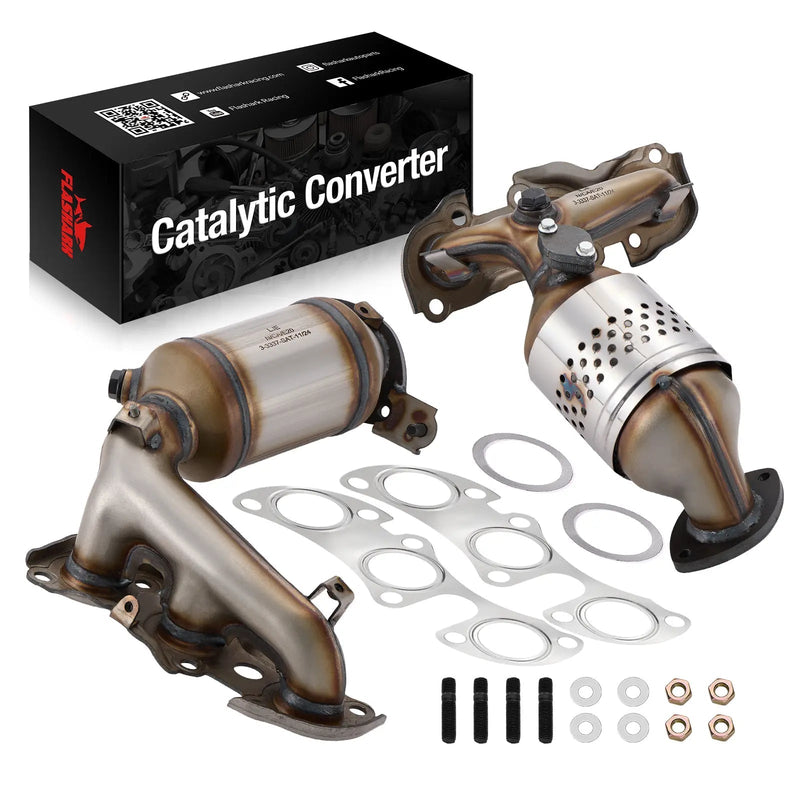 Front Exhaust Manifold Catalytic Converter For 2002-2006 Toyota Camry Lexus ES300 V6 3.0L-Direct Fit，E.P.A. Compliant Flashark