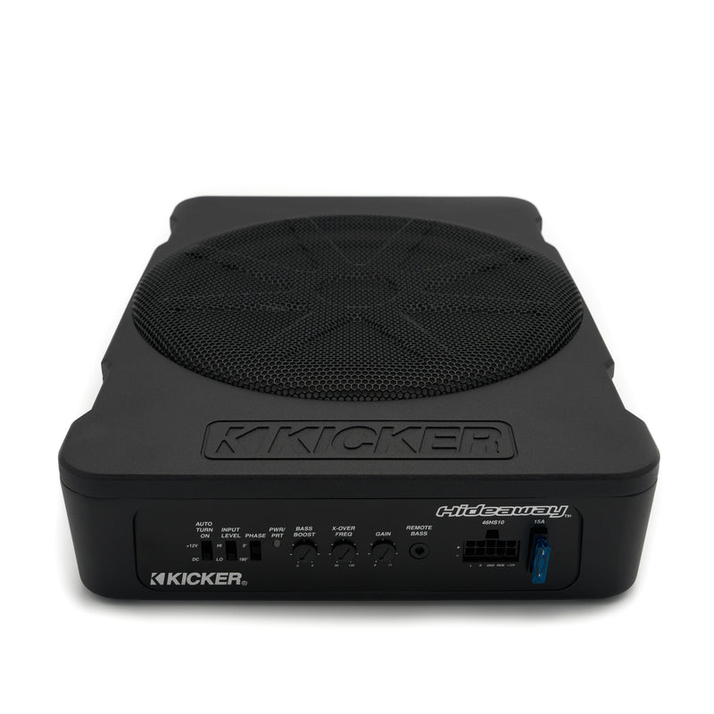 Kicker Plug & Play Hideaway Powered 10" Subwoofer Bundle Upgrade | '07 - '18 JK Wrangler