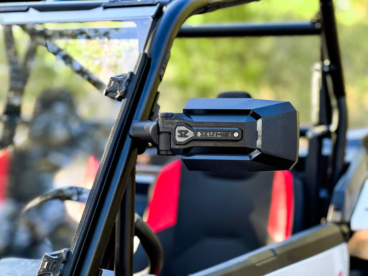 Seizmik 56-18113 TrailRider Side View Mirror - installed on UTV roll cage