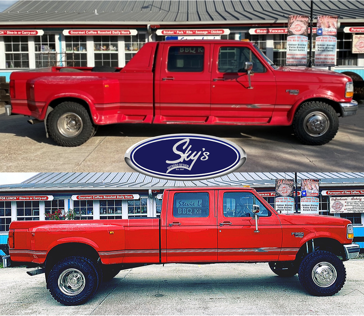 2wd to 4wd Front Frame Box Kit - 1992-1997 Ford F-Series Sky's Offroad Design