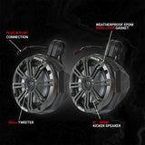 Universal 8" Cage-Mount Speaker-Pods for UTVs, Boats and more SSV Works