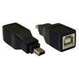 USB Type- B Female to USB Mini Male TekShack