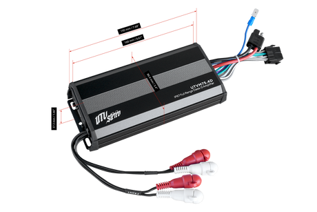 M-Series 600W 4-Channel Amplifier | UTVM-75.4D UTV Stereo