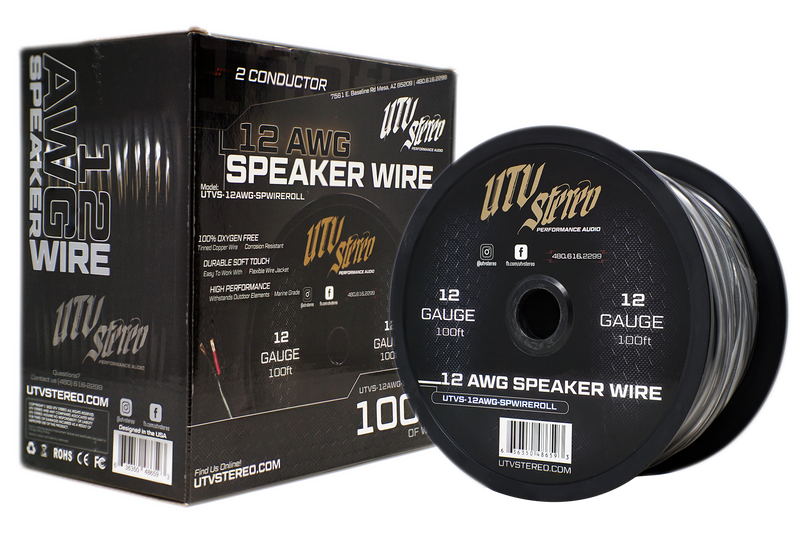 12 AWG Speaker Wire Roll - 12ft | UTVS-12AWG-SPWIRE-12