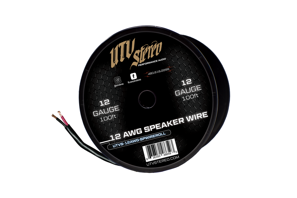 12 AWG Speaker Wire Roll - 12ft | UTVS-12AWG-SPWIRE-12 UTV Stereo