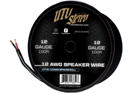 12 AWG Speaker Wire Roll - 12ft | UTVS-12AWG-SPWIRE-12 UTV Stereo