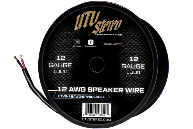 12 AWG Speaker Wire Roll - 12ft | UTVS-12AWG-SPWIRE-12 UTV Stereo