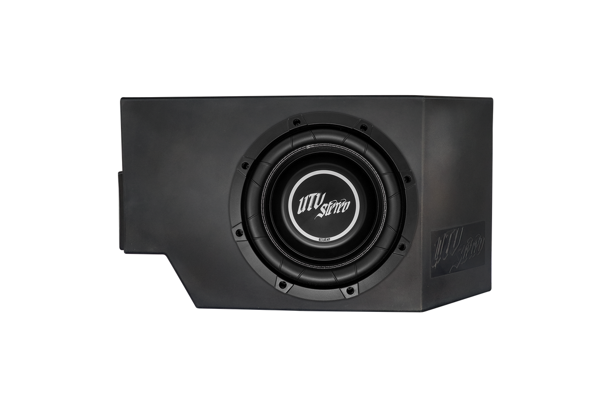 Can-Am® Defender HD11 Vented 10" Front Passenger Subwoofer Enclosure Unloaded | UTVS-DEF2-VENC-PASS-10-FRONT