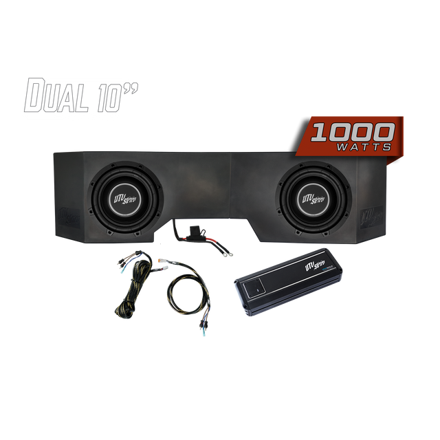 Can-Am® Defender HD10 1000W Dual 10" Subwoofer Kit | UTVS-DEF-SUB-1000-2 UTV Stereo
