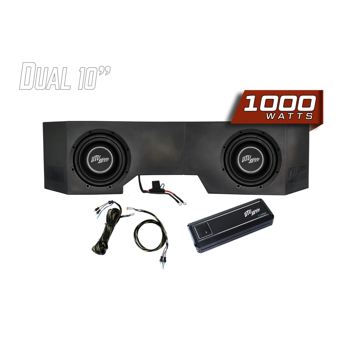 Can-Am® Defender HD10 1000W Dual 10" Subwoofer Kit | UTVS-DEF-SUB-1000-2