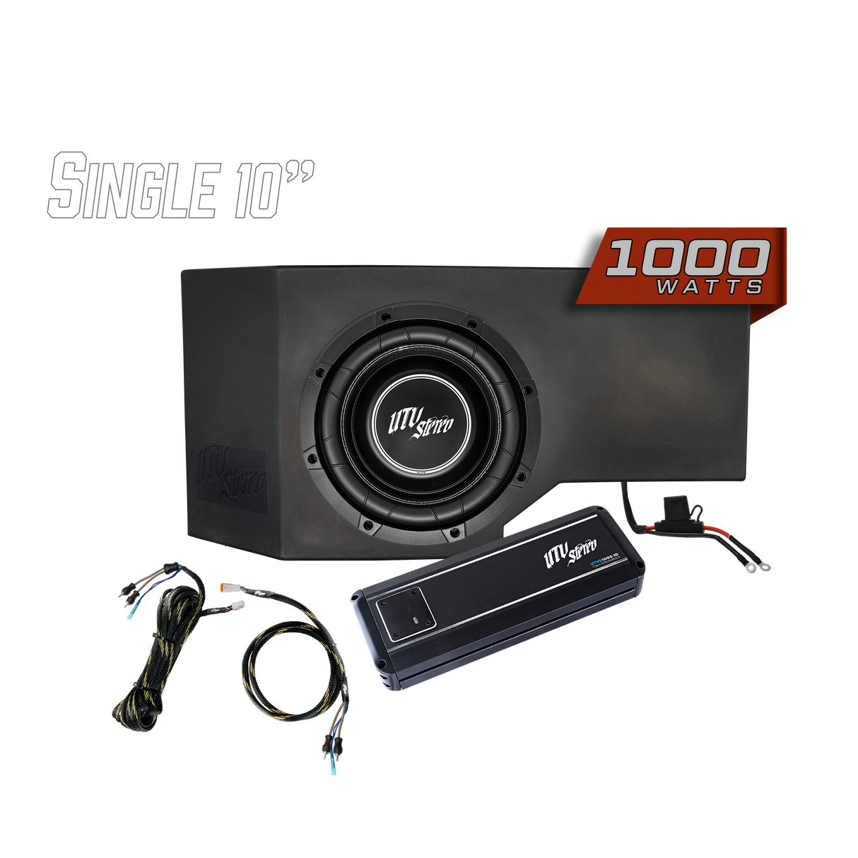 Can-Am® Defender HD10 1000W Single Passenger Side 10" Subwoofer Kit | UTVS-DEF-SUB-1000 UTV Stereo