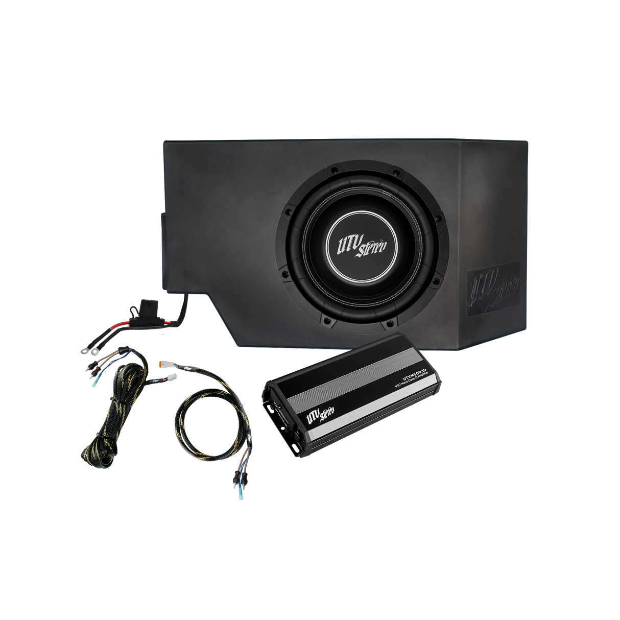 Can-Am® Defender HD10 500W Single Side 10" Subwoofer Kit | UTVS-DEF-SUB-500