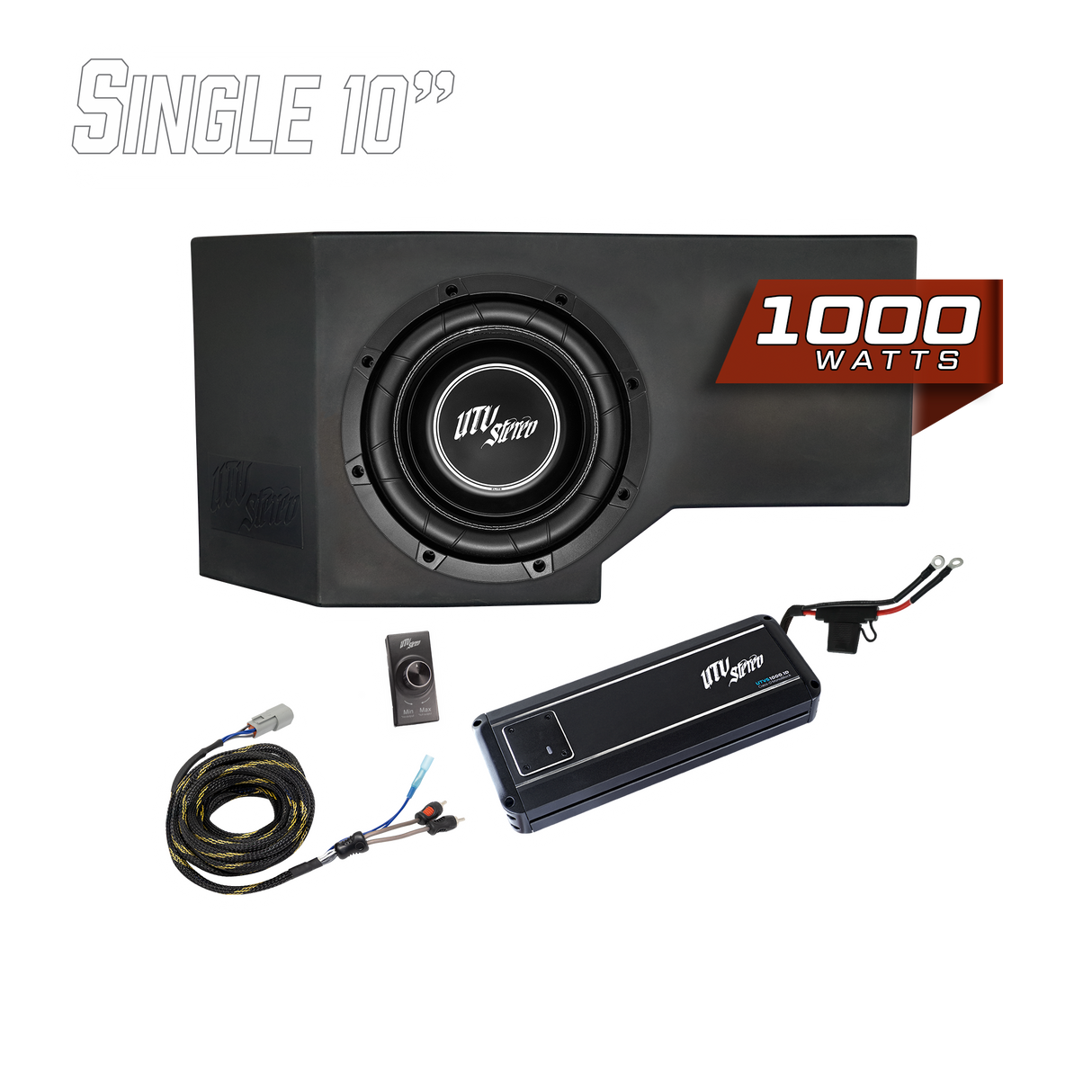 Can-Am® Defender HD11 1000W Single 10" Subwoofer Kit | UTVS-DEF2-1000-1-GO UTV Stereo
