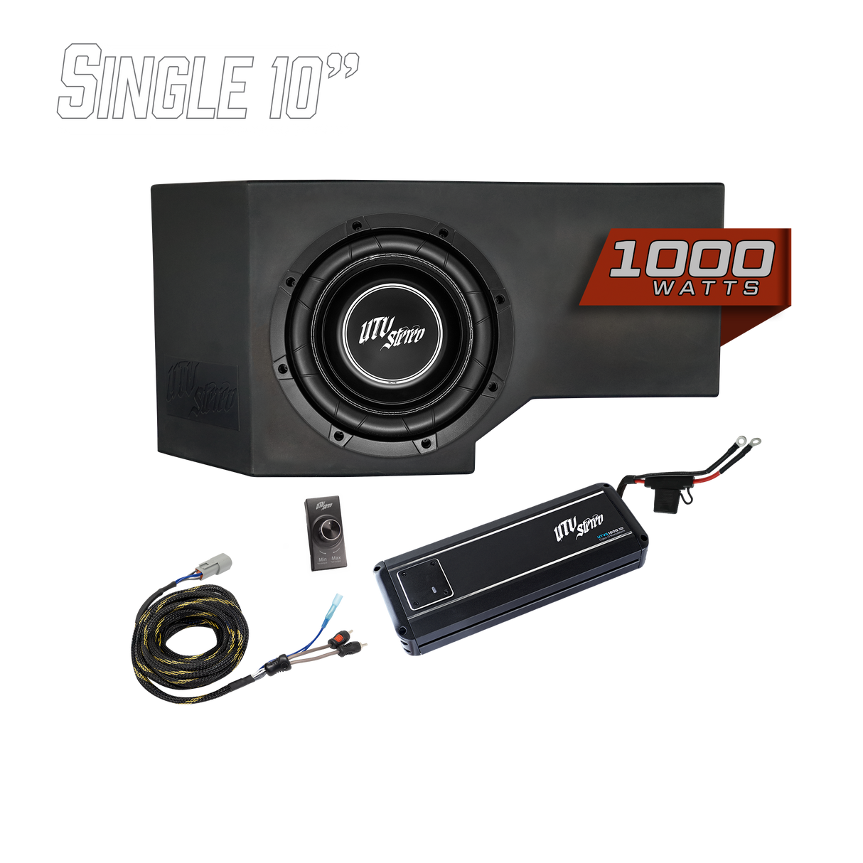 Can-Am® Defender HD11 1000W Single 10" Subwoofer Kit | UTVS-DEF2-1000-1-GO UTV Stereo
