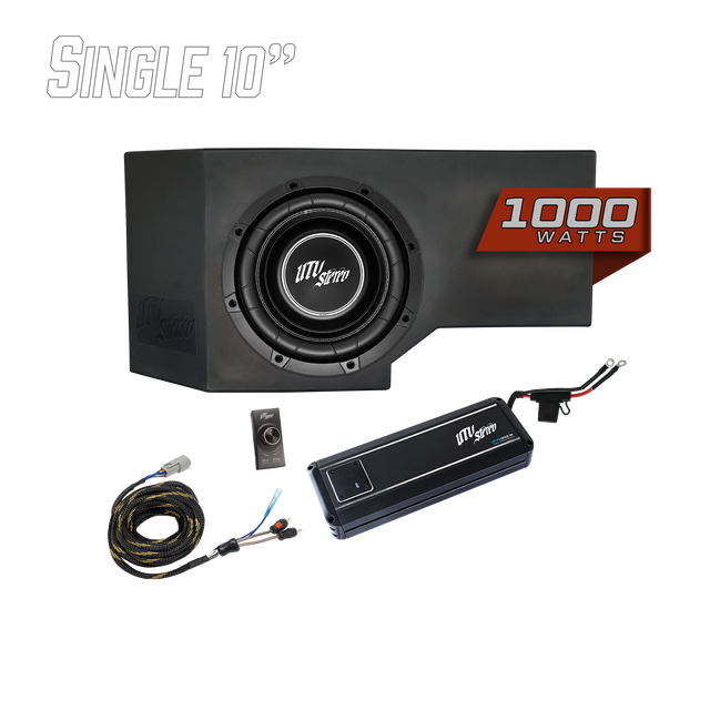 Can-Am® Defender HD11 1000W Single 10" Subwoofer Kit | UTVS-DEF2-1000-1-GO UTV Stereo