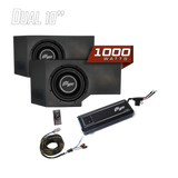 Can-Am® Defender HD11 1000W Dual 10" Subwoofer Kit | UTVS-DEF2-1000-2-GO UTV Stereo