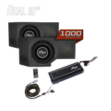Can-Am® Defender HD11 1000W Dual 10" Subwoofer Kit | UTVS-DEF2-1000-2-GO UTV Stereo