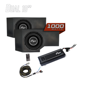Can-Am® Defender HD11 1000W Dual 10" Subwoofer Kit | UTVS-DEF2-1000-2-GO UTV Stereo