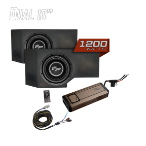 Can-Am® Defender HD11 1200W Dual 10" Subwoofer Kit | UTVS-DEF2-1200-2-GO UTV Stereo