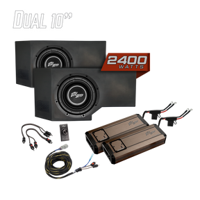 Can-Am® Defender HD11 2400W Dual 10" Subwoofer Kit | UTVS-DEF2-2400-2-GO UTV Stereo