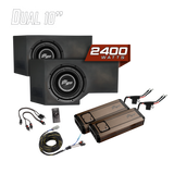 Can-Am® Defender HD11 2400W Dual 10" Subwoofer Kit | UTVS-DEF2-2400-2-GO UTV Stereo
