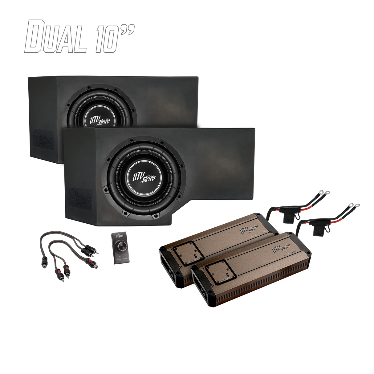 Can-Am® Defender HD11 2400W Dual 10" Subwoofer Kit | UTVS-DEF2-2400-2-GO UTV Stereo