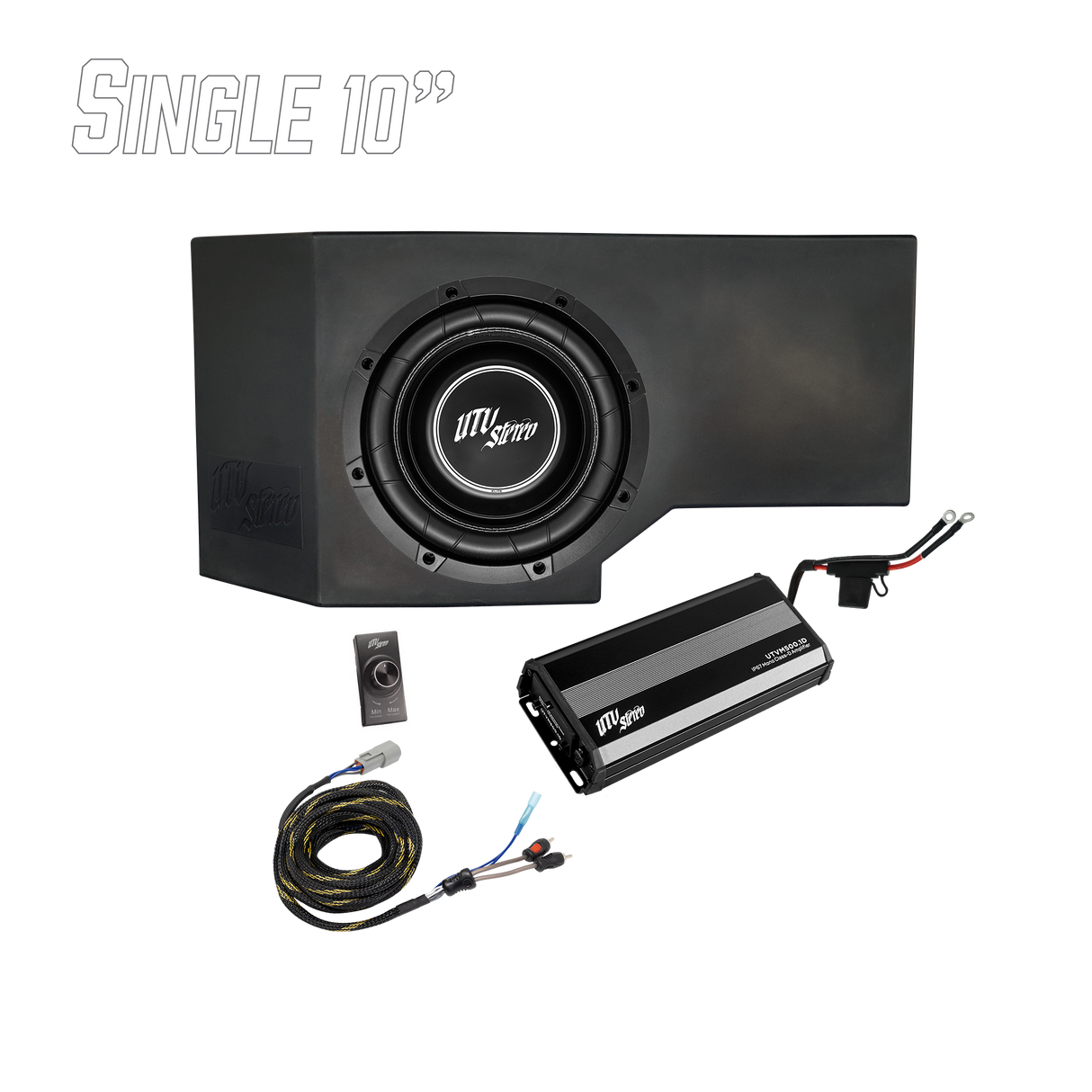 Can-Am® Defender HD11 500W Single 10" Subwoofer Kit | UTVS-DEF2-500-1-GO UTV Stereo