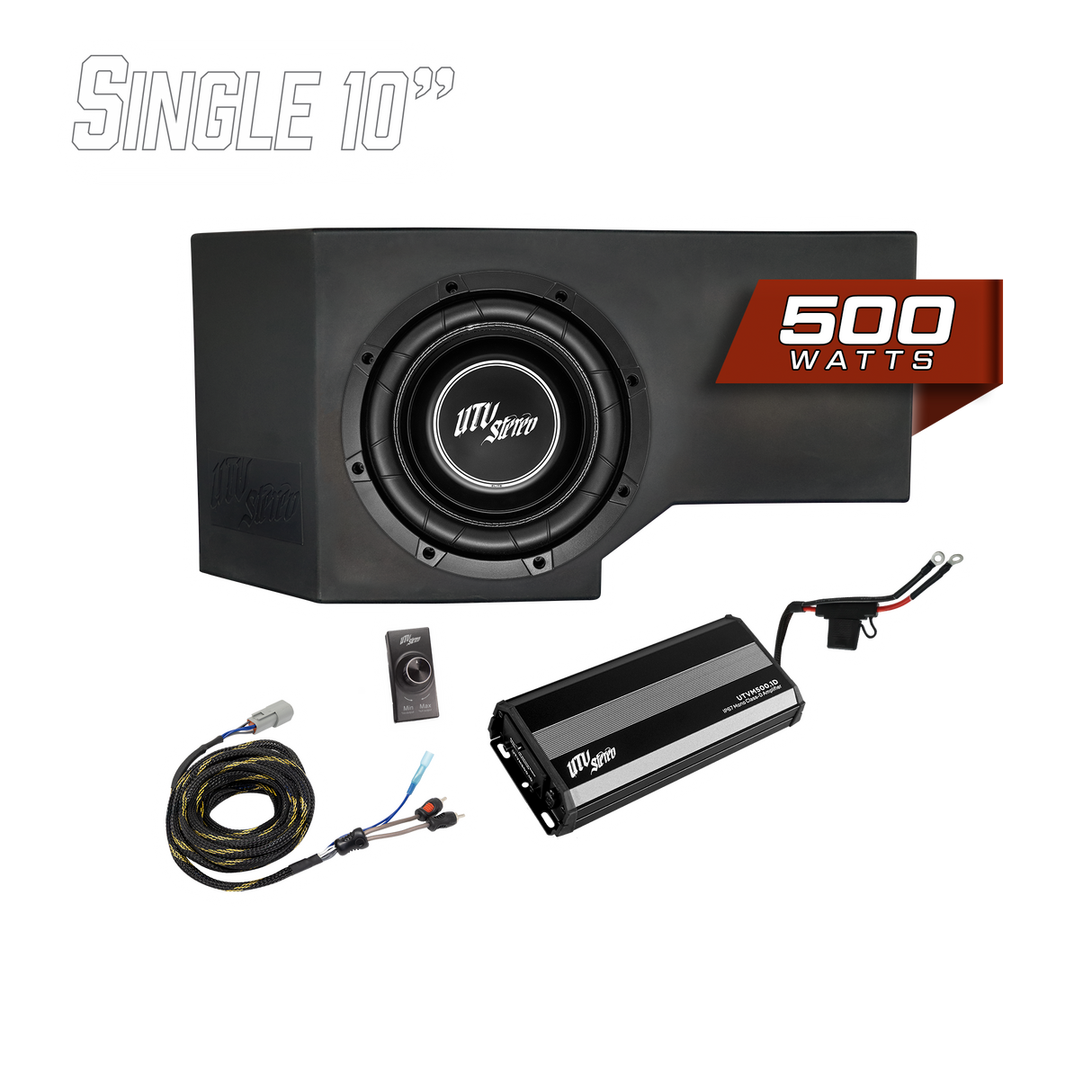 Can-Am® Defender HD11 500W Single 10" Subwoofer Kit | UTVS-DEF2-500-1-GO UTV Stereo