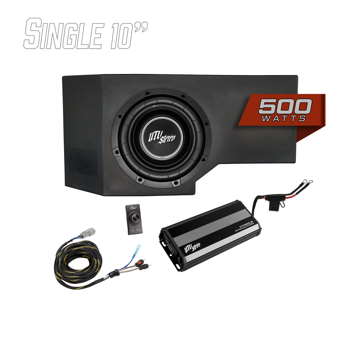 Can-Am® Defender HD11 500W Single 10" Subwoofer Kit | UTVS-DEF2-500-1-GO UTV Stereo