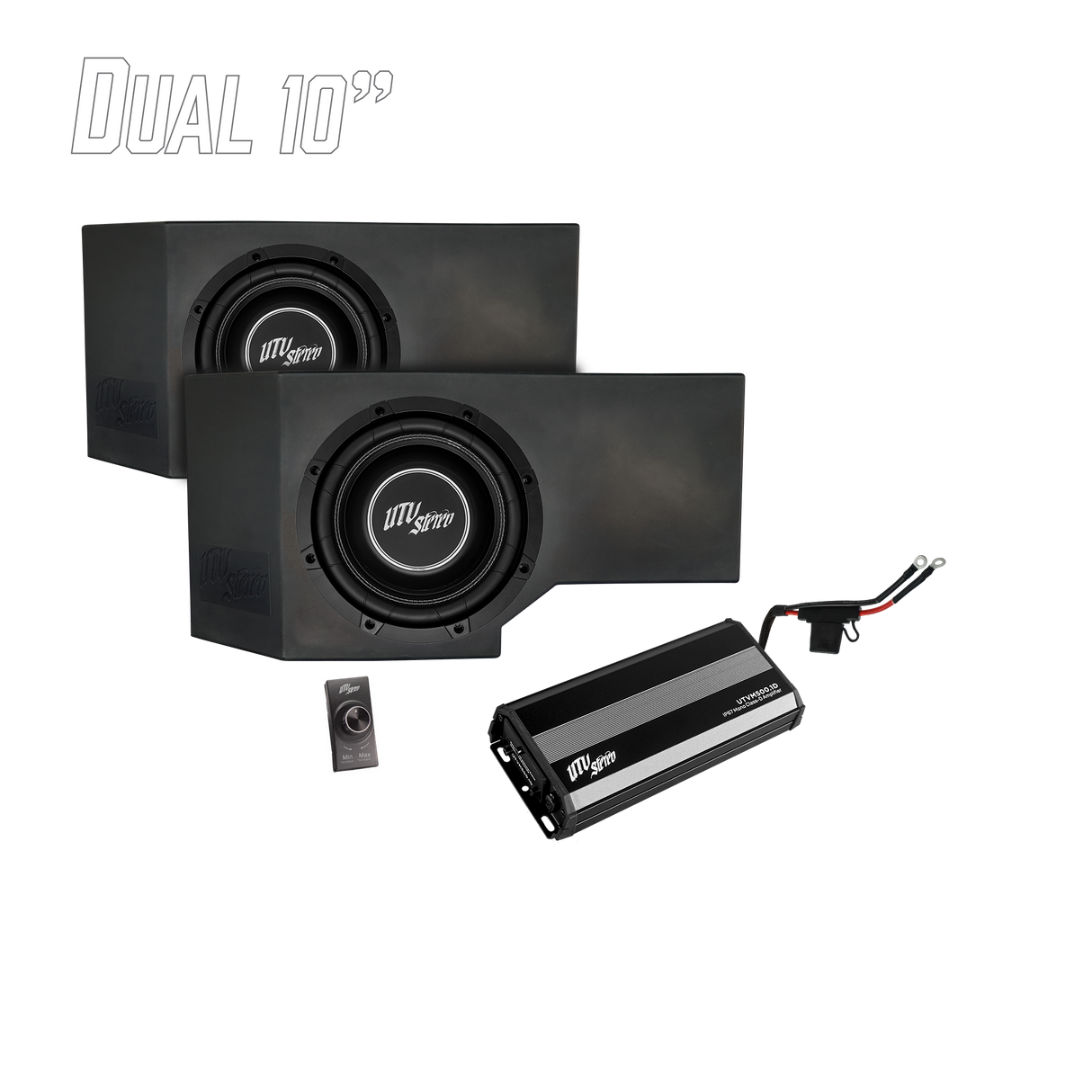 Can-Am® Defender HD11 500W Dual 10" Subwoofer Kit | UTVS-DEF2-500-2-GO UTV Stereo