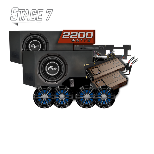 Can-Am® Defender HD11 BRP GO! Dual Subwoofer Stage 7 Stereo Kit | UTVS-DEF2-S7-GO UTV Stereo