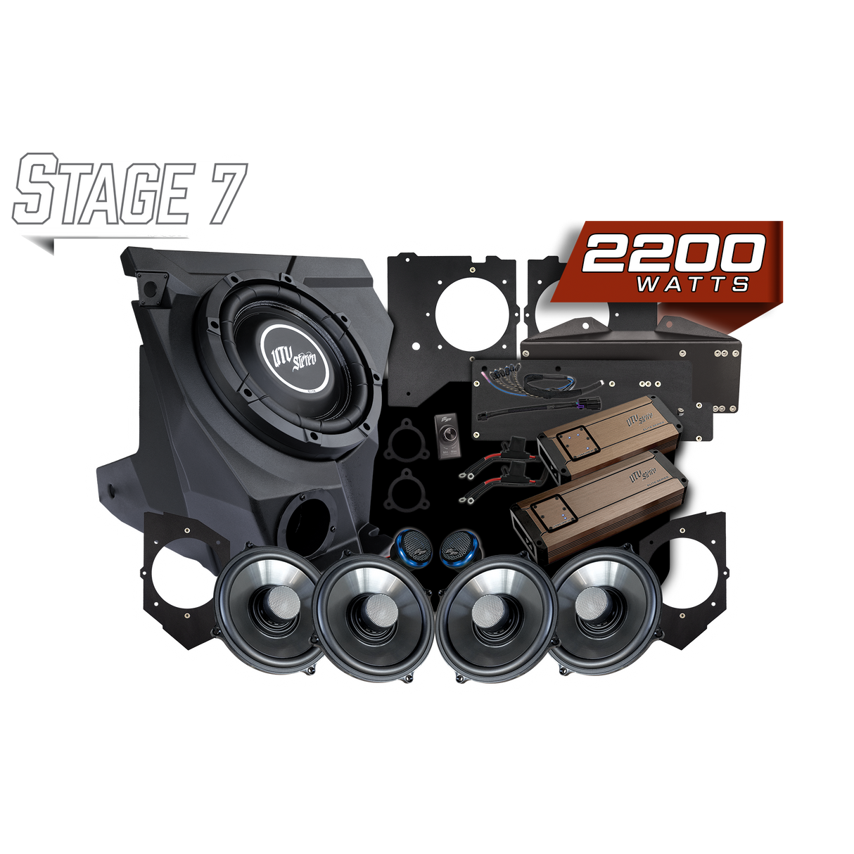KAWASAKI® TERYX H2 GARMIN TREAD® Elite Stage 7 Stereo Kit | UTVS-H2-S7-GRM UTV Stereo