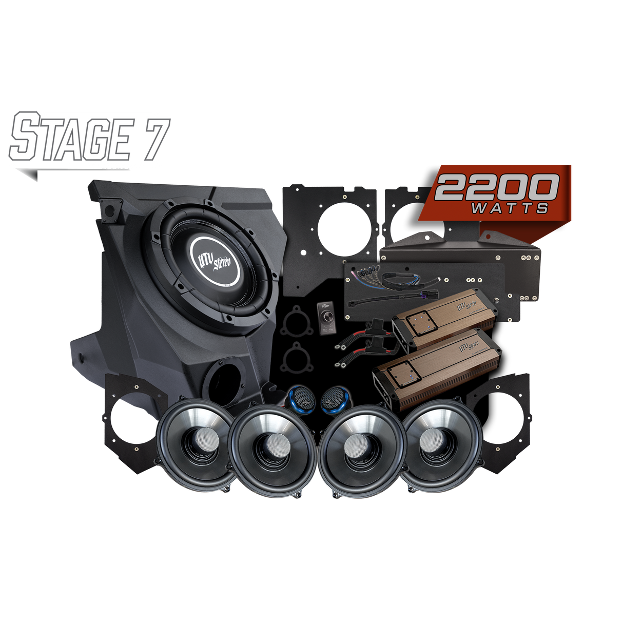 KAWASAKI® TERYX H2 GARMIN TREAD® Elite Stage 7 Stereo Kit | UTVS-H2-S7-GRM UTV Stereo