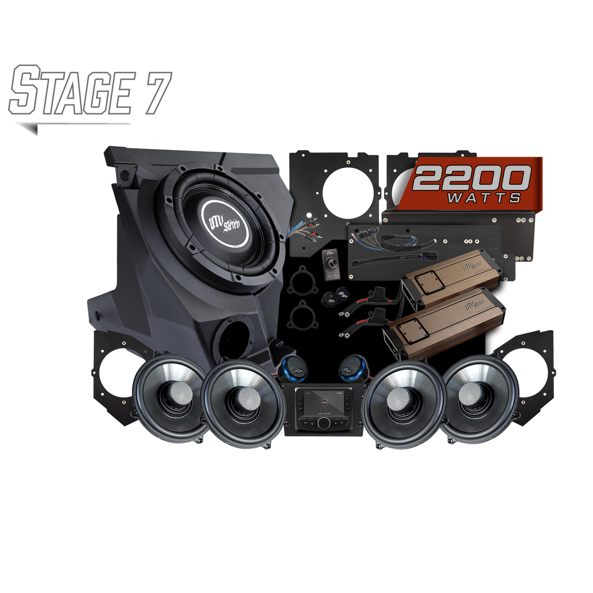 KAWASAKI® TERYX H2 Elite Stage 7 Stereo Kit | UTVS-H2-S7 UTV Stereo