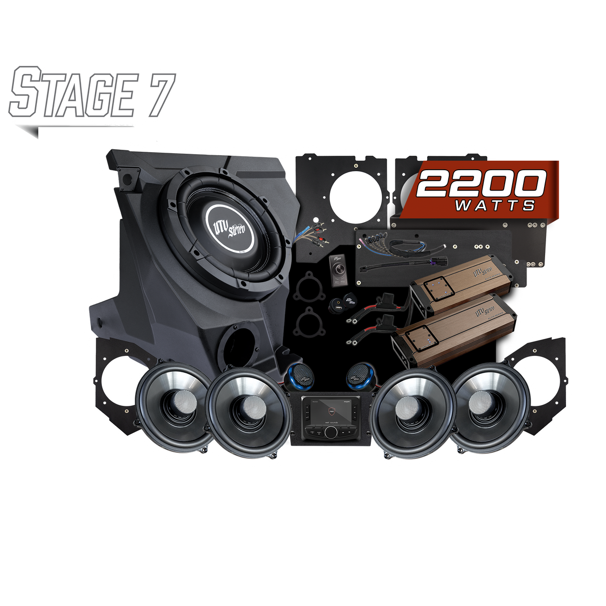 KAWASAKI® TERYX H2 Elite Stage 7 Stereo Kit | UTVS-H2-S7 UTV Stereo