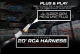 20' RCA Harness | UTVS-HRN-RCA-20 UTV Stereo