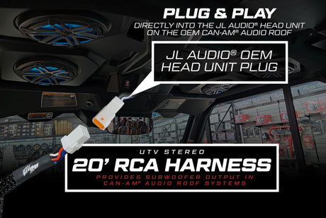 20' RCA Harness | UTVS-HRN-RCA-20 UTV Stereo