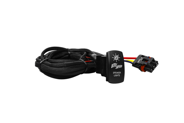 RZR® Pro Series Low Current Harness + Rocker Switch & Pulse Bar Plug | UTVS-PRO-HRN-LC-RKR UTV Stereo