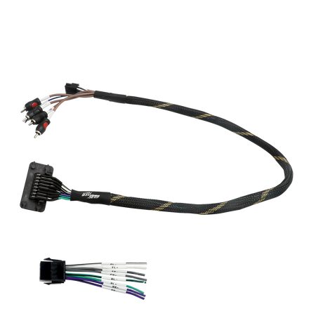 '20-'26 RZR® Pro Series Ride Command Front & Rear RCA Output + Speaker Wire & Remote | UTVS-PRO-RC-RCA-OUT UTV Stereo