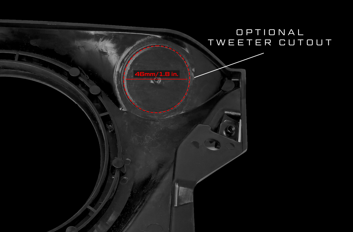 Can-Am® Maverick R 6.5" Dash Panel Speaker Mounts | UTVS-R-DP65 UTV Stereo