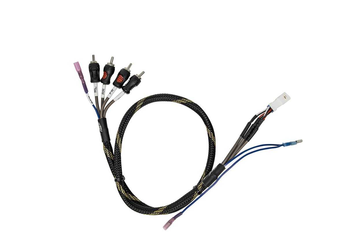 Can-Am® Defender HD11 BRP GO! Front & Rear RCA Output Harness + Remote | UTVS-DEF2-GO-RCA-OUT UTV Stereo