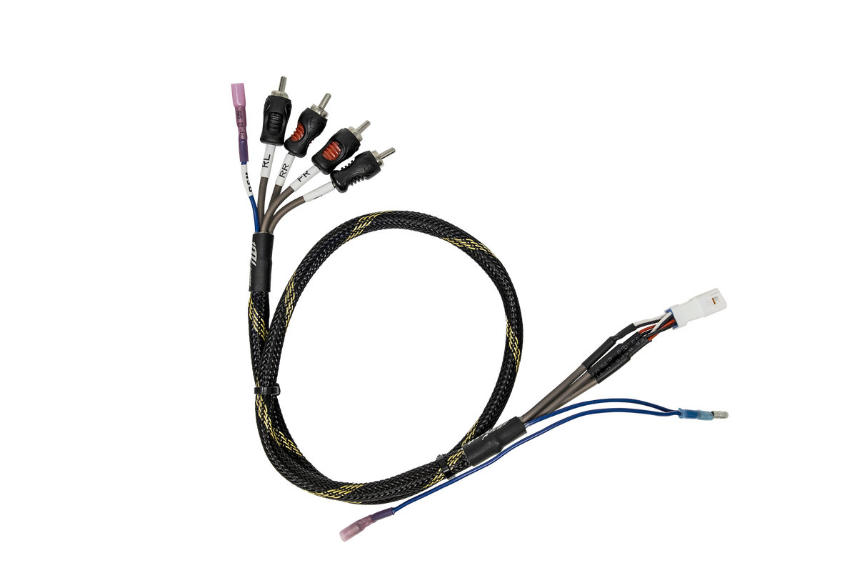 Can-Am® Defender HD11 BRP GO! Front & Rear RCA Output Harness + Remote | UTVS-DEF2-GO-RCA-OUT UTV Stereo
