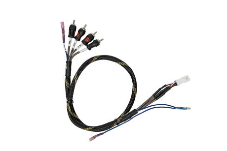 Can-Am® Maverick R BRP GO Front & Rear RCA Output Harness + Remote | UTVS-R-GO-RCA-OUT UTV Stereo