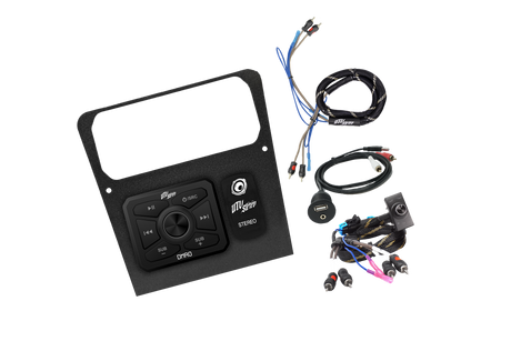 Maverick R Head Unit Mount Kit w/ Bass Knob | UTVS-R-HUMT-KIT-BASS-KNOB UTV Stereo