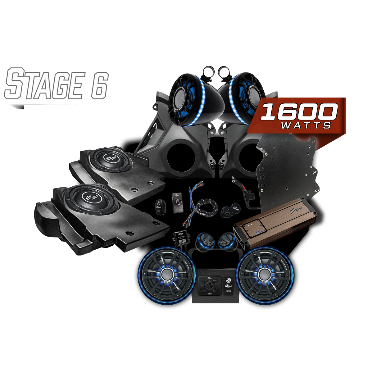 Can-Am® Maverick R Elite Series Stage 6 Stereo Kit | UTVS-R-S6-E