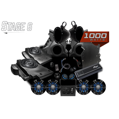 Can-Am® Maverick R Signature Series Stage 6 Stereo Kit | UTVS-R-S6-S UTV Stereo