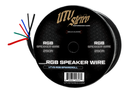 6 Conductor RGB Speaker Wire - 50' | UTVS-RGB-SPWIRE-50 UTV Stereo