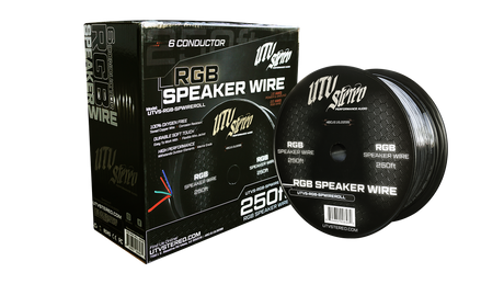 6 Conductor RGB Speaker Wire - 50' | UTVS-RGB-SPWIRE-50 UTV Stereo