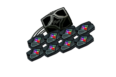 RGBW Rock Light Kit - 8pcs | UTVS-RLKIT8 UTV Stereo